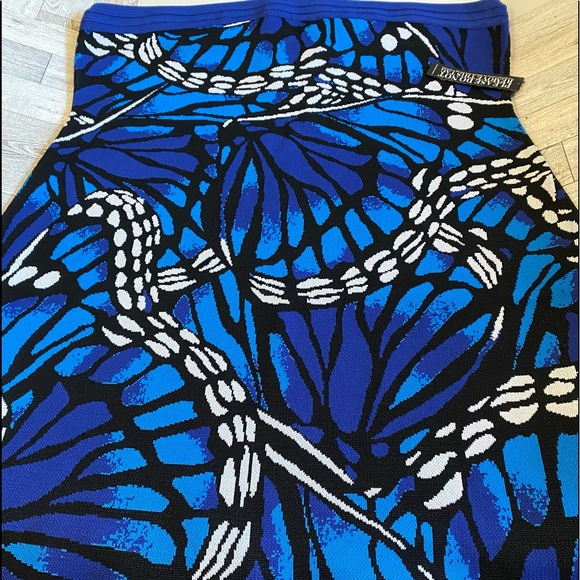 New York & Company Butterfly-Print Strapless Dress - Picture 6 of 10